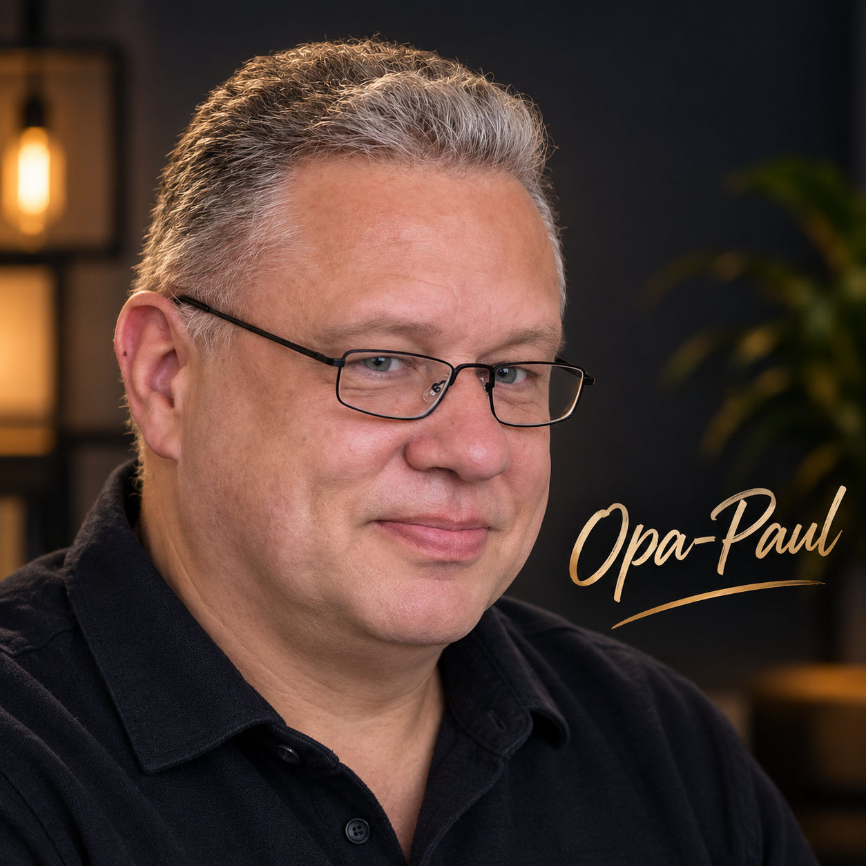 Porträt von Oliver, online bekannt als Opa-Paul